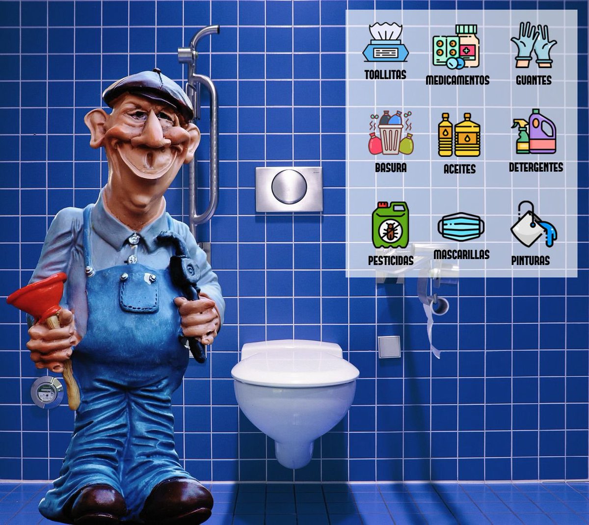 teidagua's tweet image. ¡Recuerda! ☝🏻 El #retrete no traga con todo 🚽 ❌

🚮 No tires desperdicios ¡ni #Toallitas! 

Evitarás atascos en tus instalaciones y en el alcantarillado 👌