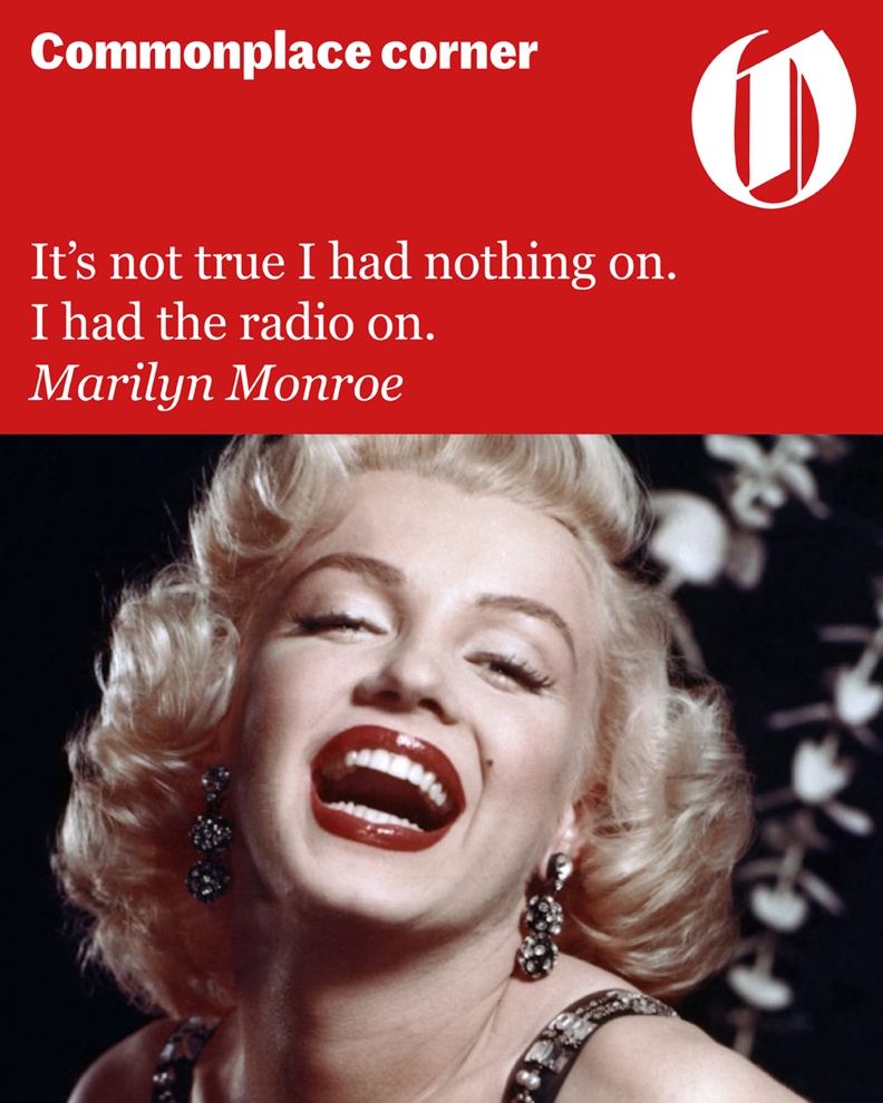 Today’s Commonplace Corner features Marilyn Monroe, courtesy of @TheOldieMagazine. Want more gems like this? Subscribe to The Oldie—get 3 issues for just £1! Link in bio: tinyurl.com/4znhaadf
#TheOldieMagazine #MarilynMonroe