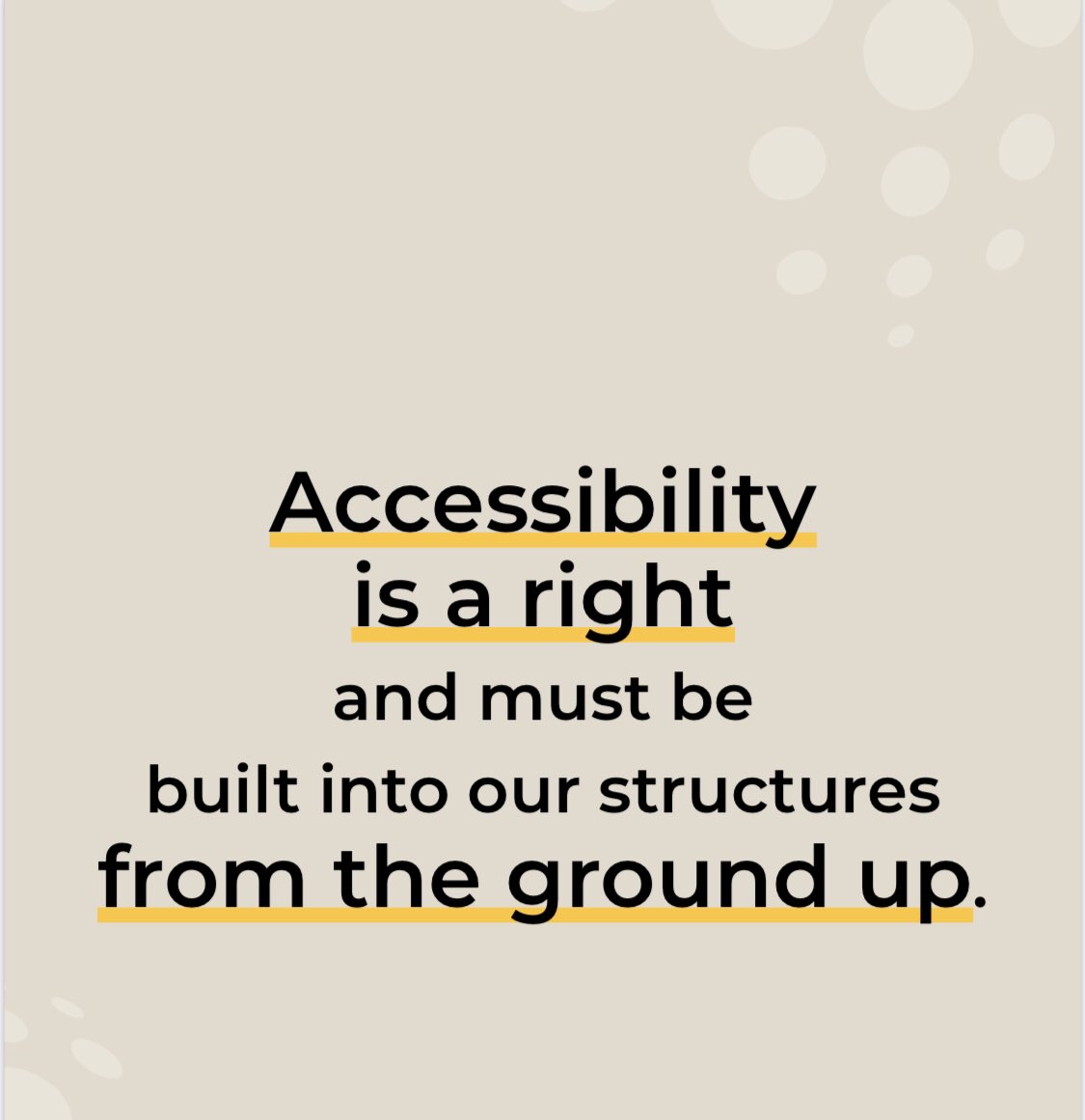 Accessibility is not optional, it’s a right. 

And yet globally people with disabilities still face barriers to accessing spaces many take for granted. Whether engaging in community events, visiting health clinics, gaining an education or moving around their communities, barriers