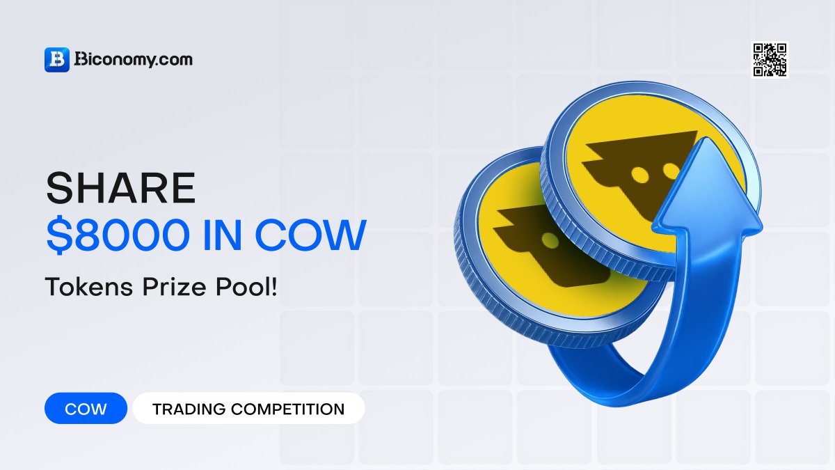 BiconomyCom's tweet image. 🚀 #CoWProtocol Trading Competition, Share $8000 in $COW! 🚀

Dear Biconomy.com users,

To give back to our global community, we are excited to announce the @CoWSwap Protocol Trading Competition with a total prize pool of up to $8000 #COW!💎

📅Activity time:…