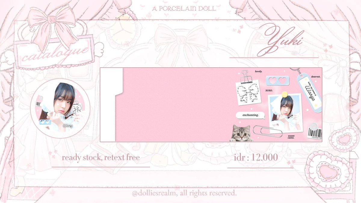 dolliesrealm's tweet image. Haiii! Haloo! Bantu repost yaa!  #zonauang 🧁

Lulu bawa layout ready stock wony, ayo jajaank. :3