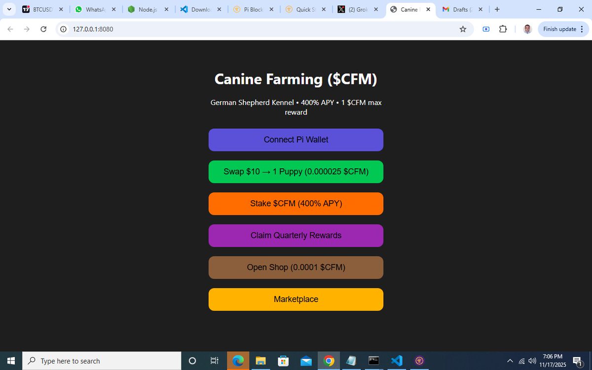 ilesanpepsi's tweet image. Launched on the #PiNetwork Testnet. This is a project that&apos;s perfectly decentralized, perfectly fair, perfectly brutal to sellers, perfectly generous to holders. Keep reposting 🔥 $CFM $Pi