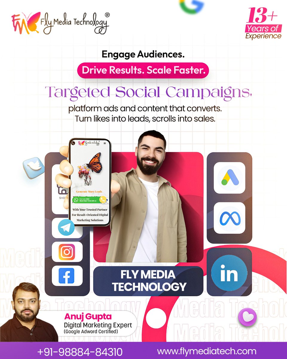 flymediatech1's tweet image. 📈 Grow faster with smart social campaigns! The Best Digital Marketing Company in India, Fly Media Technology, turns clicks into customers.

📞 +91-98884-84310
🌐 flymediatech.com

#DigitalMarketing #FlyMediaTechnology #OnlineGrowth #BestDigitalMarketingCompanyinIndia