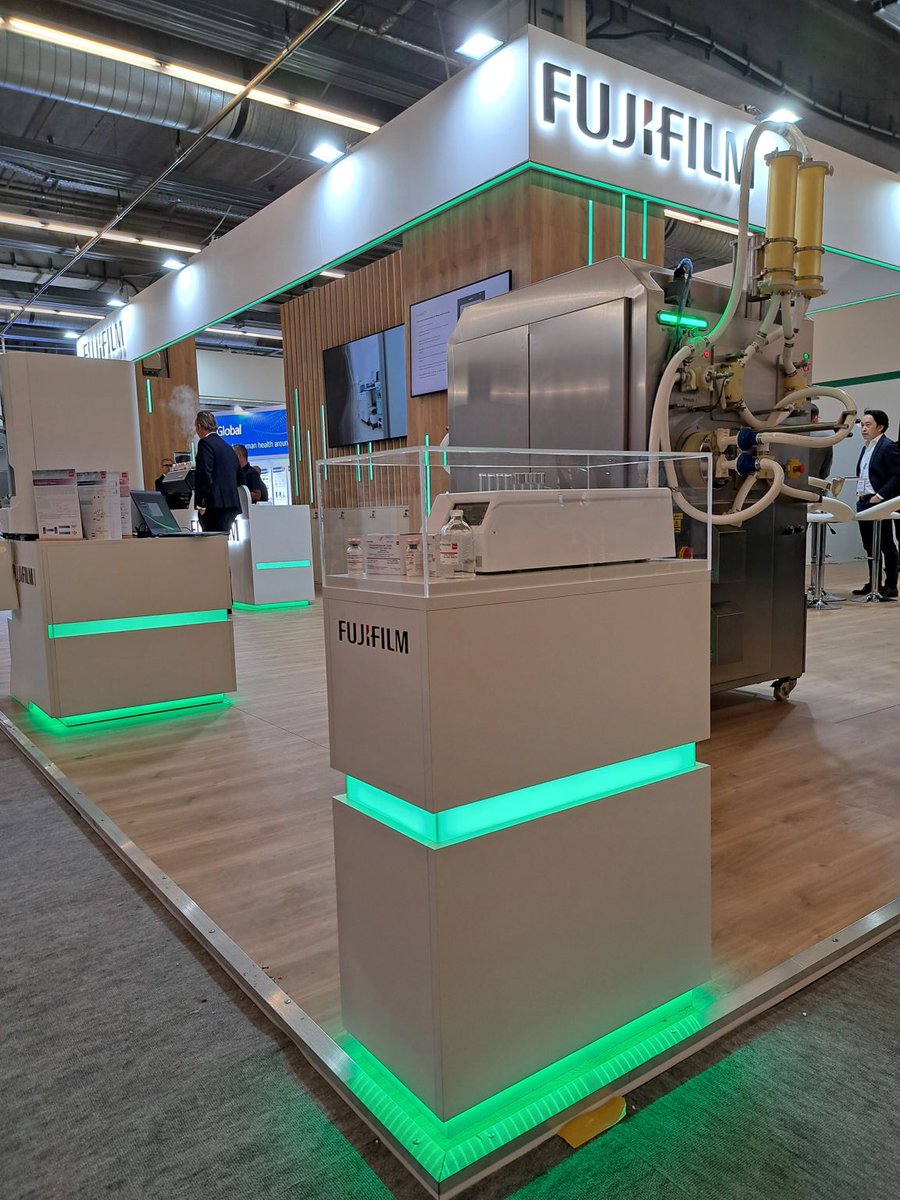 triumfogroup's tweet photo. #CPHIFrankfurt2025 🚀

Proud to create Fujifilm’s standout booth—where design, technology, and innovation meet. Grateful for their trust!

#Triumfo #Fujifilm #FutureOfPharma #PharmaEvolved #excellenceinexecution #DesignInnovation https://t.co/flwClAnA8f