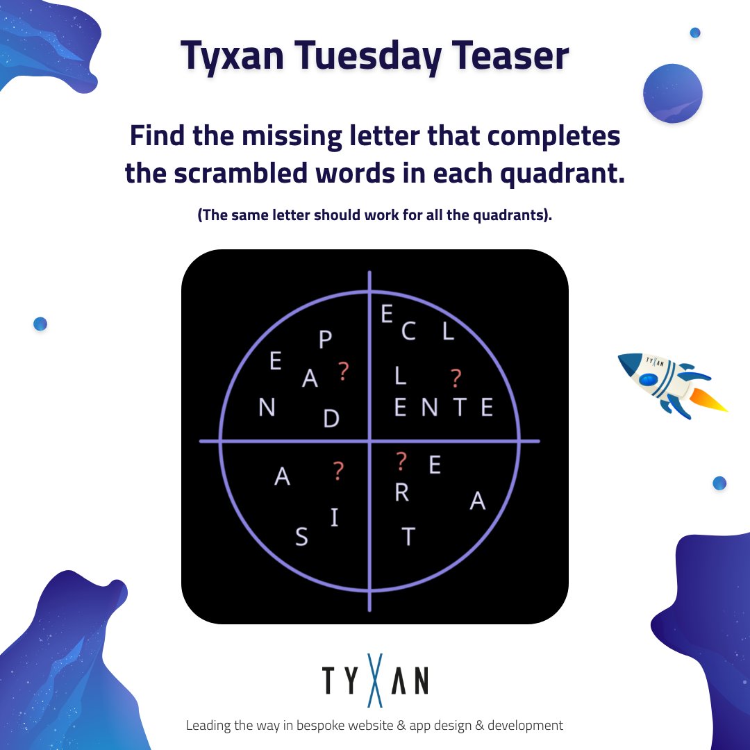 TyxanLtd's tweet image. 🧩 Tyxan Tuesday Teaser 🧠

We’ve scrambled up your neurons for this one!

Drop your guess in the comments and tag a teammate to see who cracks it first!

#TyxanTuesdayTeaser #DevLogic #MindChallenge #CodeBreakers #PuzzleOfTheWeek #TyxanTech