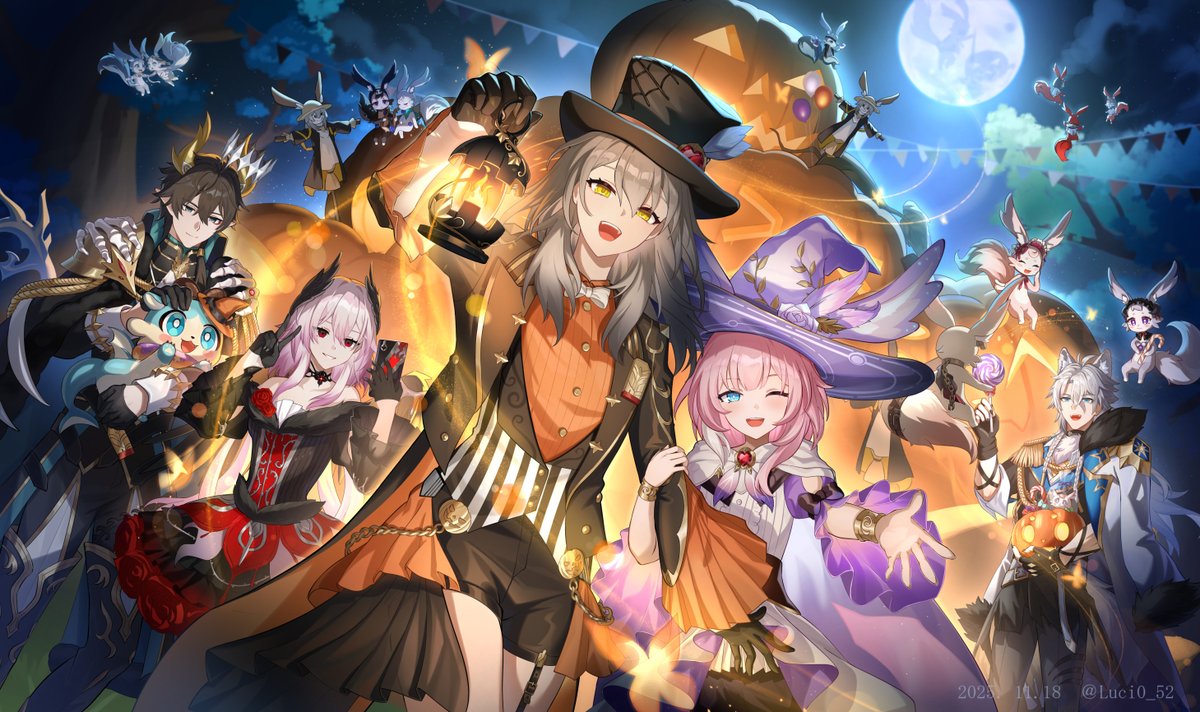 Luci0_52's tweet image. Happy Halloween!!!🎃🎉
＃崩壊スターレイル #HonkaiStarRail