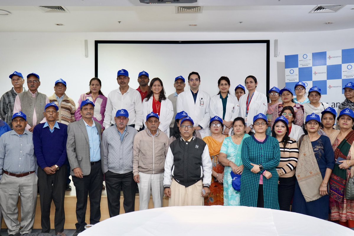 World Diabetes Day at <a href="/medanta/">Medanta</a> Colleagues and senior citizens #diabeteschat