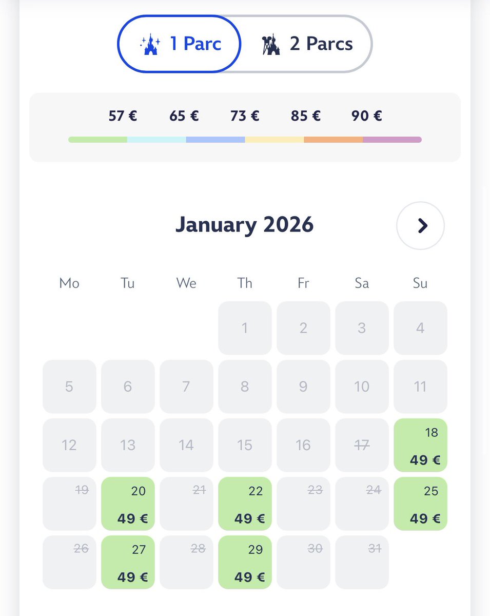 DLP_World's tweet photo. 🎟️ Disneyland Paris lance aujourd’hui son billet "Bon Plan" au tarif unique de 49€ pour 1 parc, et 74€ pour 2 parcs.  

Ces billets sont réservables 60 à 90 jours à l'avance, datés, non annulables, non modifiables et non remboursables.

Une file d’attente virtuelle a été mise en place sur le site internet.