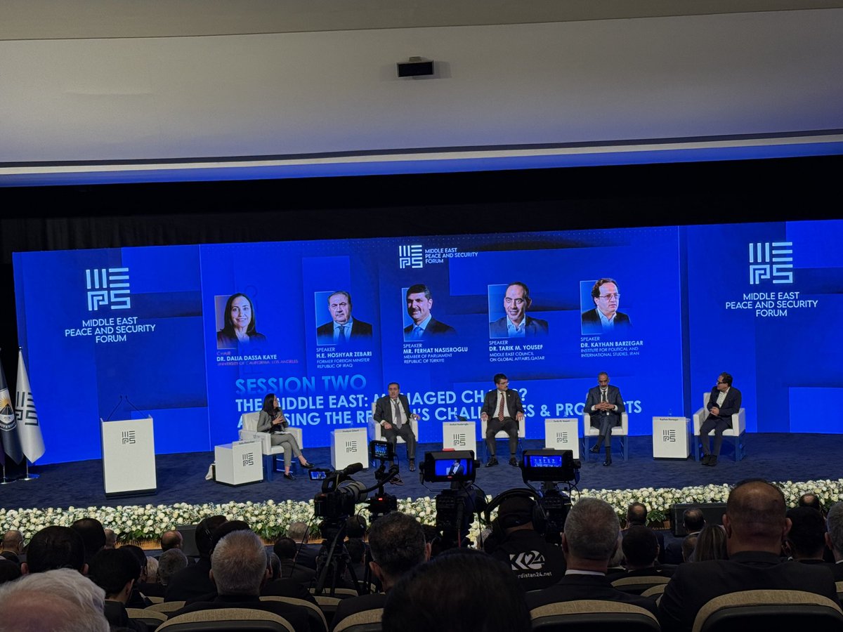 The Middle East’s future should be shaped by its people — but seriously, are local actors genuinely willing, and are they truly allowed to? Interesting discussions at session 2 at
The Middle East: Managed Chaos? Assessing the Region's
Challenges &amp; Prospects
<a href="/MEPSForum/">MEPS Forum</a>