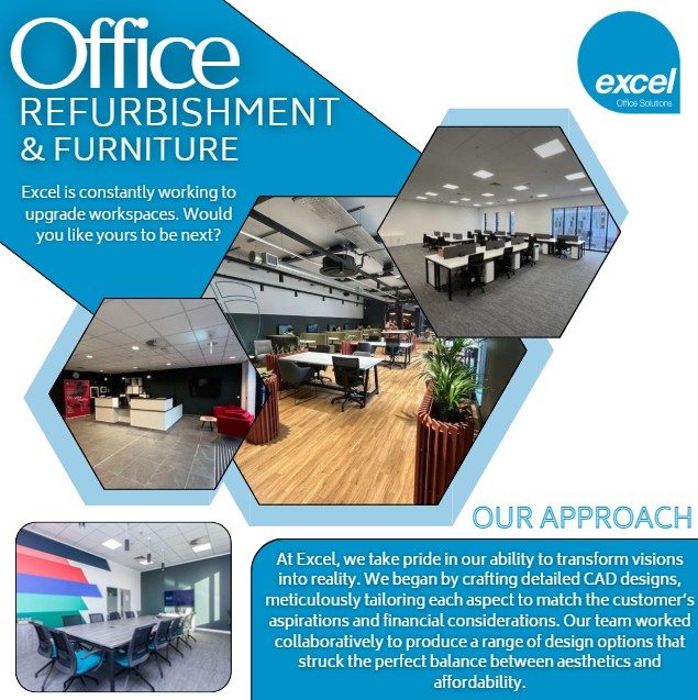 ExcelOfficesol's tweet image. Excel are continuously on the go with office refurbishments, and why not make yours next? 
Enquire now to begin the process where we will discuss your visions and needs. 
Turning ideas into a reality. 

#officerefurbishments #furnitureproject #ourapproach #visionintoreality