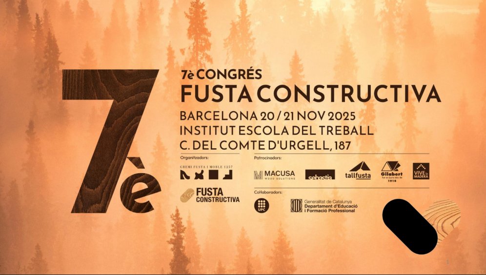 🌲 Fusta avui, bosc per sempre

El 20/11, Carles Martí, director de Grup Boix, participarà al 7è Congrés Fusta Constructiva per parlar sobre sostenibilitat i el futur de la construcció amb fusta. 🌍

📍 Institut Escola del Treball, BCN
📝 Inscripcions: docs.google.com/forms/d/e/1FAI…