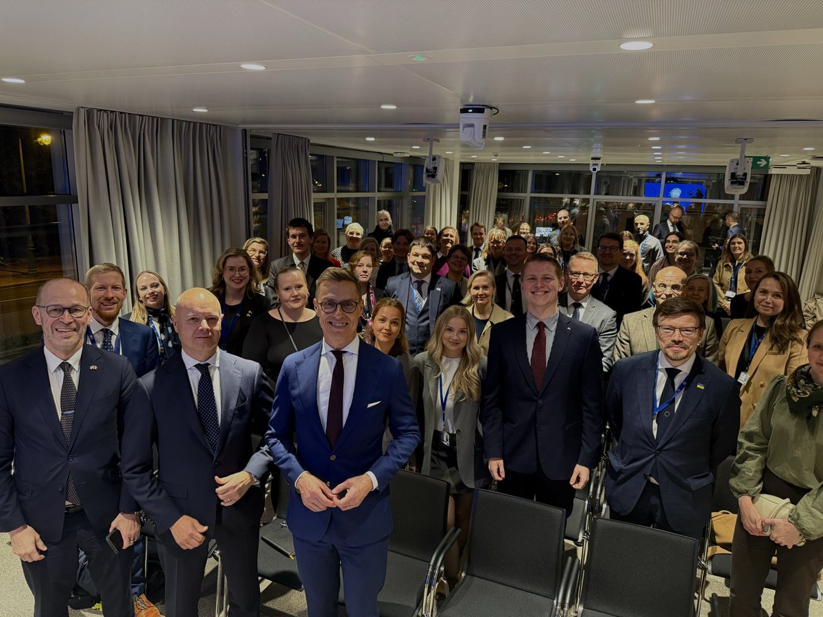 What an honour to have the President of the Republic <a href="/alexstubb/">Alexander Stubb</a> stop by to greet the staff at the Permanent Representation and <a href="/FinEmbBrussels/">Fin Embassy Brussels</a> 🇫🇮🇪🇺🇧🇪

Thank you for taking the time out and for sharing your insights with our colleagues!