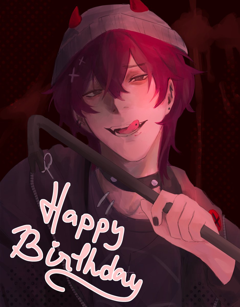 angelrotgames's tweet image. happy birthday to ronin beaufort! 🎉 we&apos;re bringing this one back 🙏

it&apos;s november 18! can you believe the devil is a scorpio? happy birthday to our dearest goreboy!! 🔪🍰

#killerchat #visualnovel #datingsim