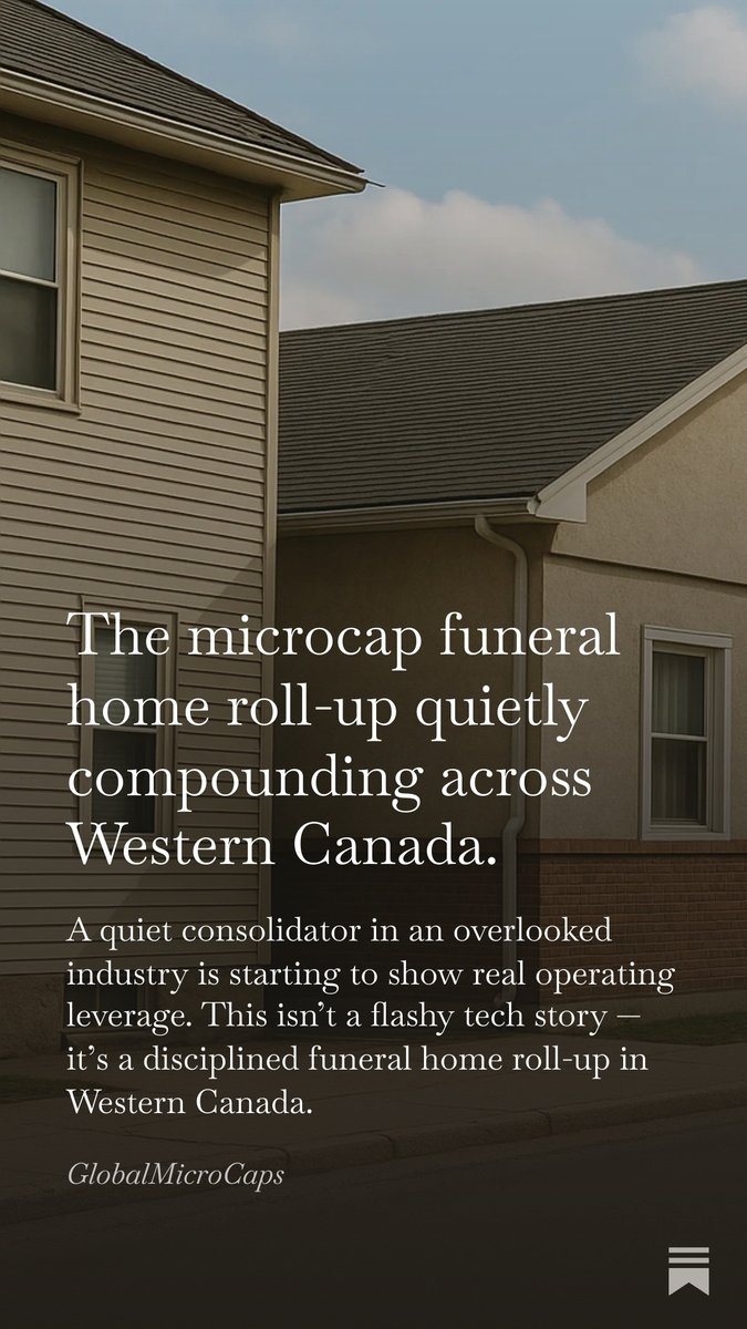 Not all compounders are in software or semiconductors.
Some operate in the most stable, least cyclical market there is.
A quiet roll-up with real cash flow and insider alignment.
Full story → open.substack.com/pub/globalmicr…