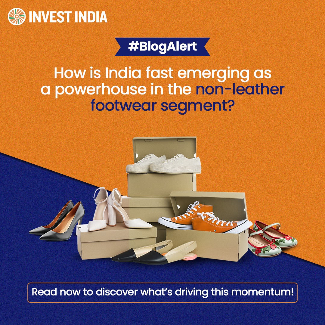 investindia's tweet image. #BlogAlert

Backed by policy momentum, capital inflows &amp;amp; an evolving industrial base, India’s non-leather footwear industry is gearing up for global leadership.

Read more to explore the shift towards sustainable footwear: tinyurl.com/blogs-Non-Leat…

#InvestInIndia #IndiaOpportunity