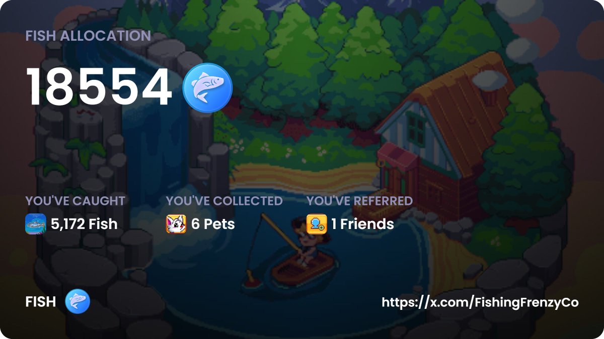 Got my $FISH allocation from <a href="/FishingFrenzyCo/">Fishing Frenzy</a> 
Not the numbers some people did, but I'm happy where I got with this.