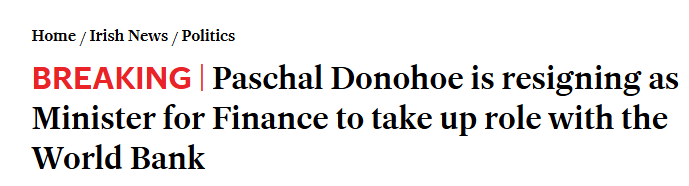 It is not a healthy thing when senior Irish politicians spend a large part of their careers eyeing up bigger jobs overseas. Who are they really trying to impress, the  voters or their future bosses?