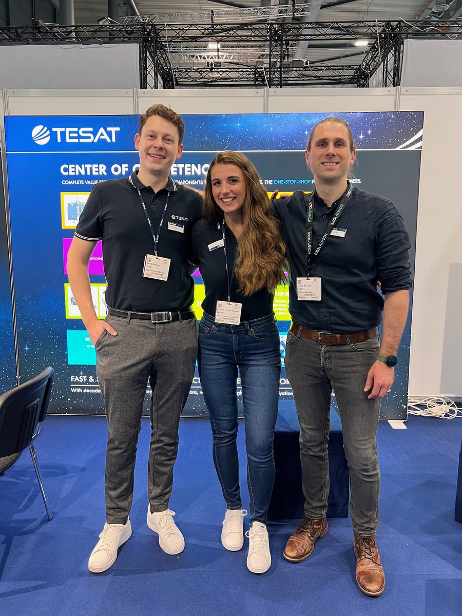 TesatSpacecom's tweet photo. 🚀 @SpaceTechExpoEU 2025: Doors are open. Visit @TesatSpacecom at Hall 5, F12 and discover what's new in optical Comms, RF, #EEEPARTS and Multi-Orbit-Connectivity. Let's connect and shape the future of #space communications together! #spacematters #SCOT80 https://t.co/Cn7PMEJWHL