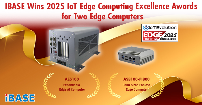 IBASE_Tech's tweet image. IBASE announced today that its AES100 expandable edge AI computer and ASB100-PI800 palm-Sized fanless edge computer have been honored with the 2025 IoT Edge Computing Excellence Awards.
ibase.com.tw/en/news/catego…

#IBASE #EdgeComputingAwards #EdgeAI #EdgeComputer