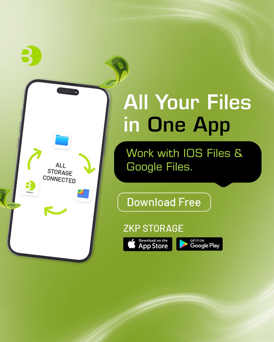 BethelPlatform's tweet image. Manage all your files from one simple app.

Bethel connects your iOS Files and Google Files for seamless storage access.

Download now and make file management effortless.

#BethelApp #FileStorage #iOSApps #AndroidApps
#MobileStorage #CloudStorage #TechSolutions