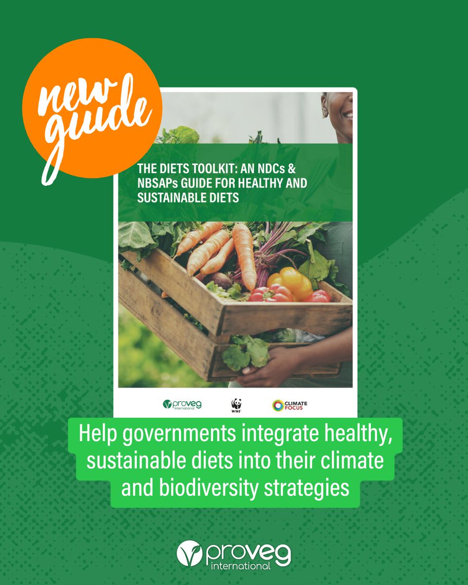 ProVeg_Int's tweet image. ProVeg launches the “Diets Toolkit” at #COP30 🌱
Made together with Cimate Focus and @WWF,  this guide aims tpo help governments integrate healthy, sustainable diets into climate and biodiversity strategies. Download it here: hubs.ly/Q03TJqvz0