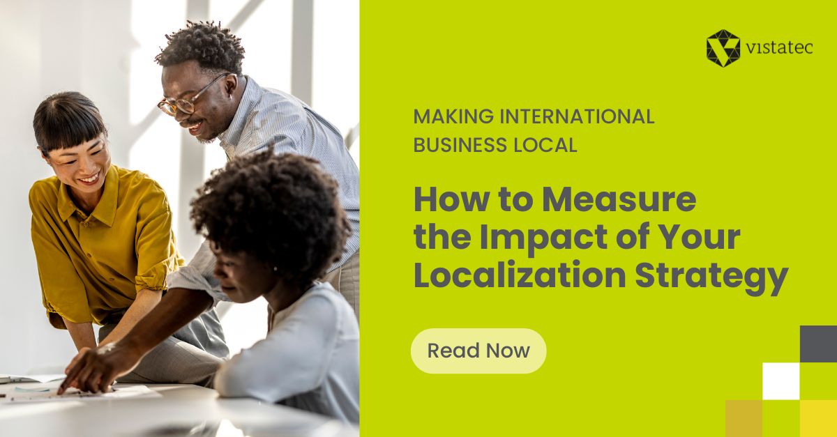 VistatecGlobal's tweet image. Effective localization resonates with your target audience in culturally authentic ways, but how do you know if it&apos;s working? It is essential to understand which metrics you should track to maximize your ROI.  vistatec.com/how-to-measure…

#PersonalizedMarketing #AuthenticallyConnect