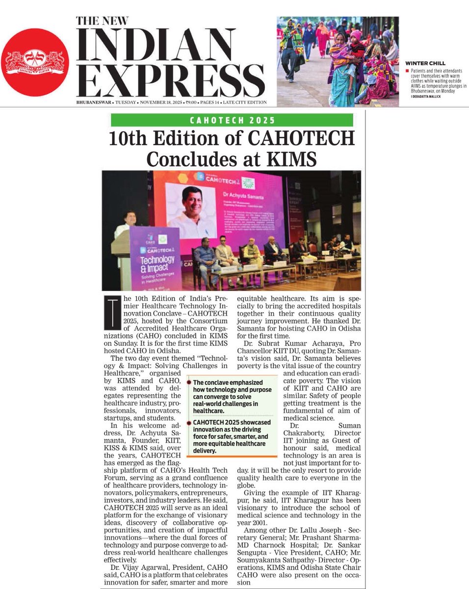 nshradha_nayak's tweet image. 10th Edition of CAHOTECH Concludes at KIMS