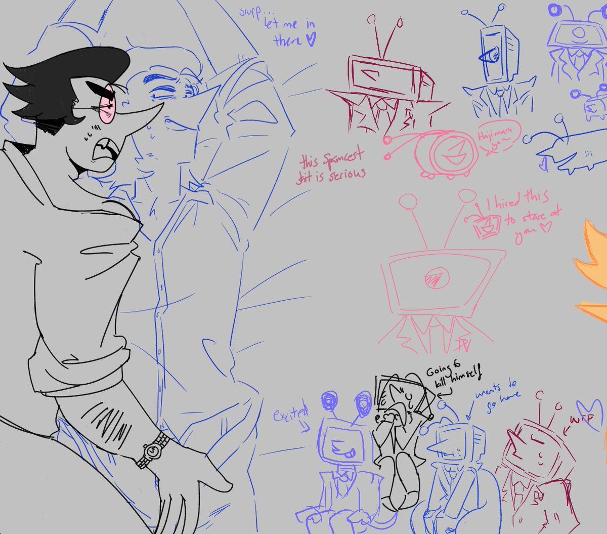 magma with friends not on twt &lt;/3 my spamton is always lookin stressed for some reason #spamtenna #spamcest #deltaruined