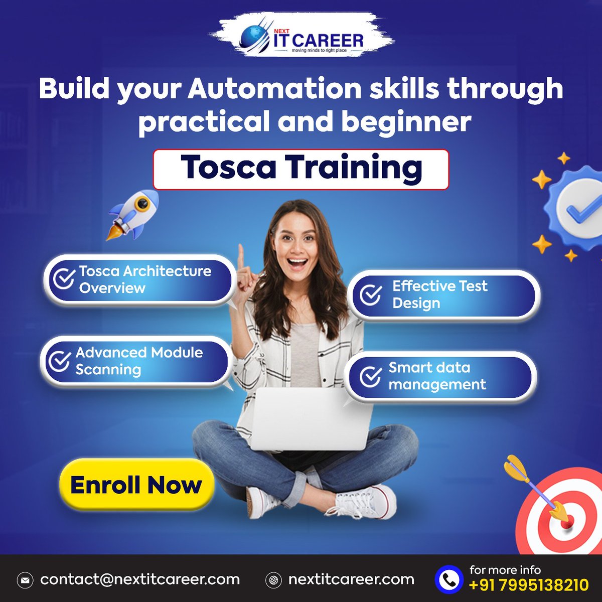 NextITCareerr's tweet image. Kick-start your Automation Testing Career with Hands-On Tosca Training!
Whether you&apos;re a beginner or looking to upgrade your skills, our practical-based Tosca course will help you master

#Tosca #ToscaAutomation #QATesting #softwaretestingtips #TestingTools