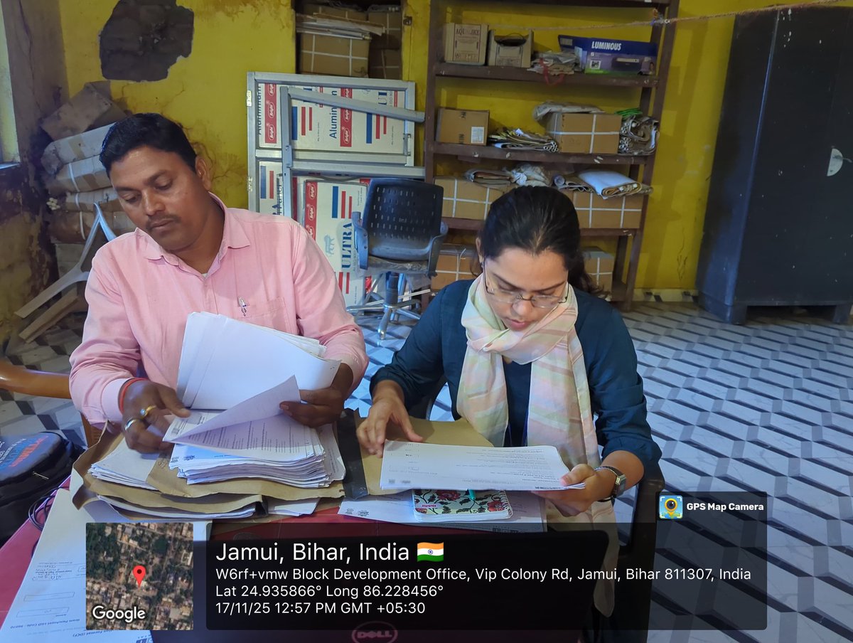 PCMGPCs's tweet image. Visited Block Office to collect and verify PAI DCF data from Agriculture, Health, Education, SHG &amp;amp; other line departments. Engaged with officials for accurate validation.
– Priyanka Kumari, PRA Jamui, Bihar
#PAI2 #DataValidation #PanchayatiRaj