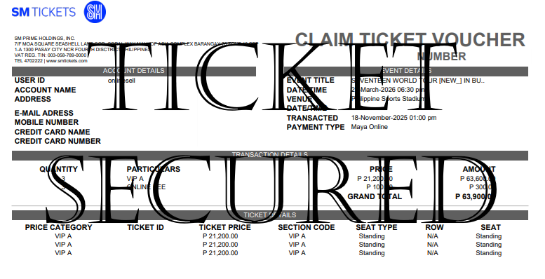 Ticket Secured tweet media