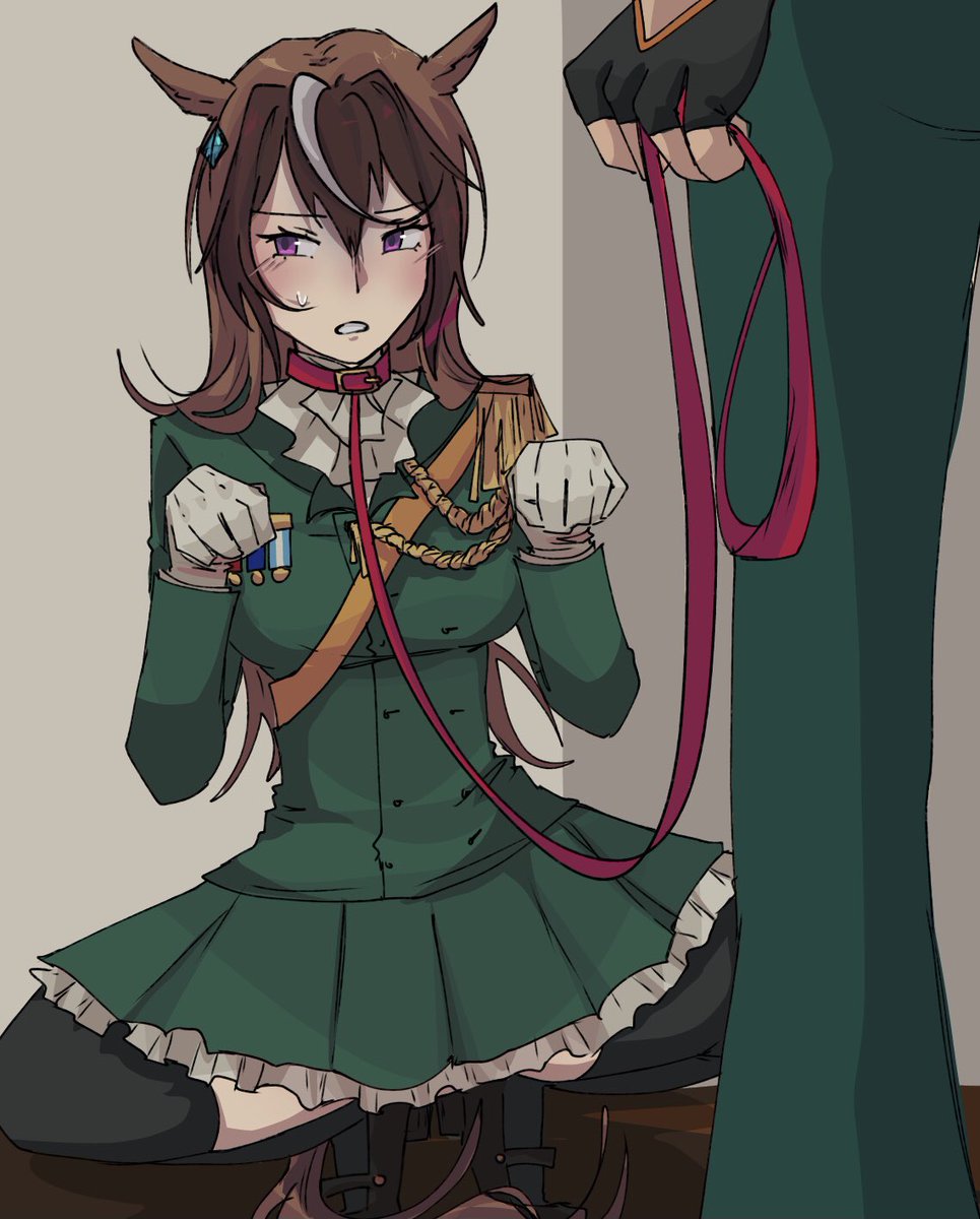 sirirudosu's tweet photo. Rudolf lost the challenge 

#ルドシリ #ウマ娘 https://t.co/zih4IfIo4R