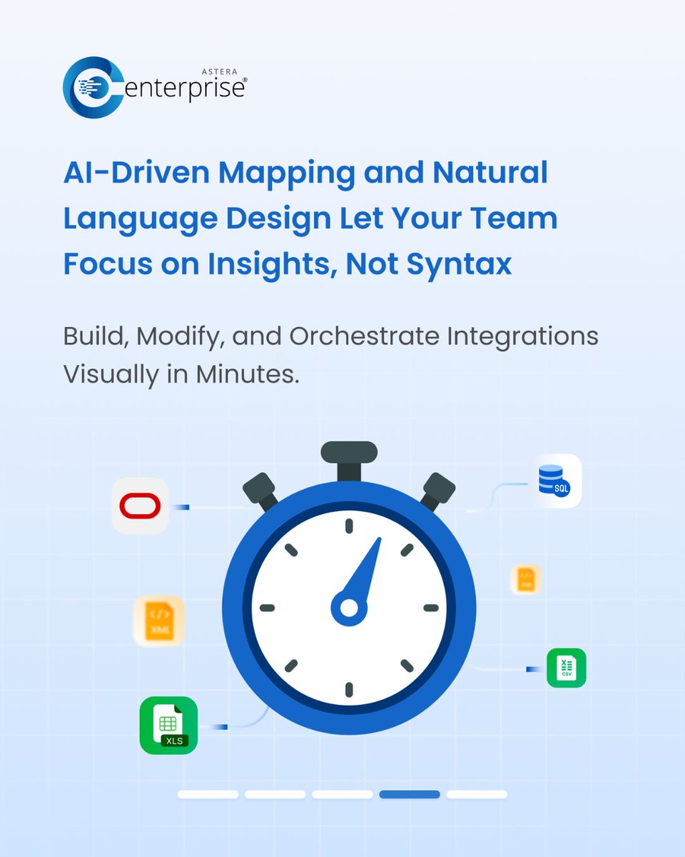 _Centerprise's tweet image. Say goodbye to manual integrations. Say hello to effortless automation!

With Astera Centerprise, you build faster, scale smarter, and stay ahead.

👉 Book your personalized demo today!
astera.com/contact/
.
.
.
#DataIntegration #ETL #ETLPipelines #DataAutomation…