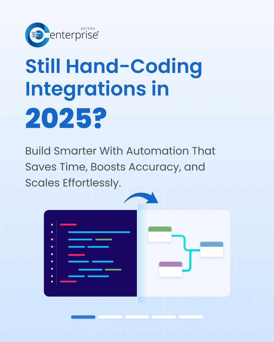 _Centerprise's tweet image. Say goodbye to manual integrations. Say hello to effortless automation!

With Astera Centerprise, you build faster, scale smarter, and stay ahead.

👉 Book your personalized demo today!
astera.com/contact/
.
.
.
#DataIntegration #ETL #ETLPipelines #DataAutomation…