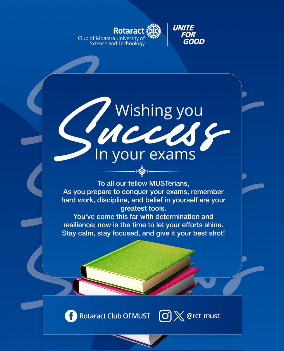 ✨️To every MUSTerian stepping into exam season, this is your moment to show what you’ve been building all semester. 📚💪🏾
Take each paper with confidence, stay grounded, and remember: knowledge is your power, and it’s yours forever. 🔥
#MUST