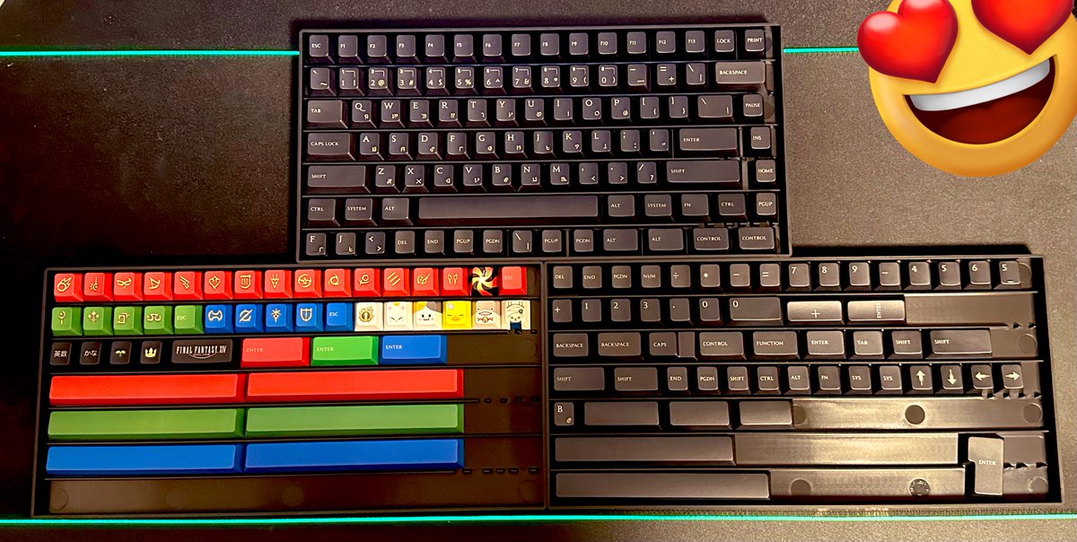 AS_channel22's tweet photo. Novelkeys × FF14 のコラボキーボード、ついに届いたよー👏✨️
3月だか4月だかにポチして...半年程待ちましたね( ˇωˇ )

キーボードもキーキャップも買ったので、どのキーボードにもキャップ付け替えれるぜー。
 #Novelkeys  #classicTKL  #FF14 https://t.co/oW4it18I0N