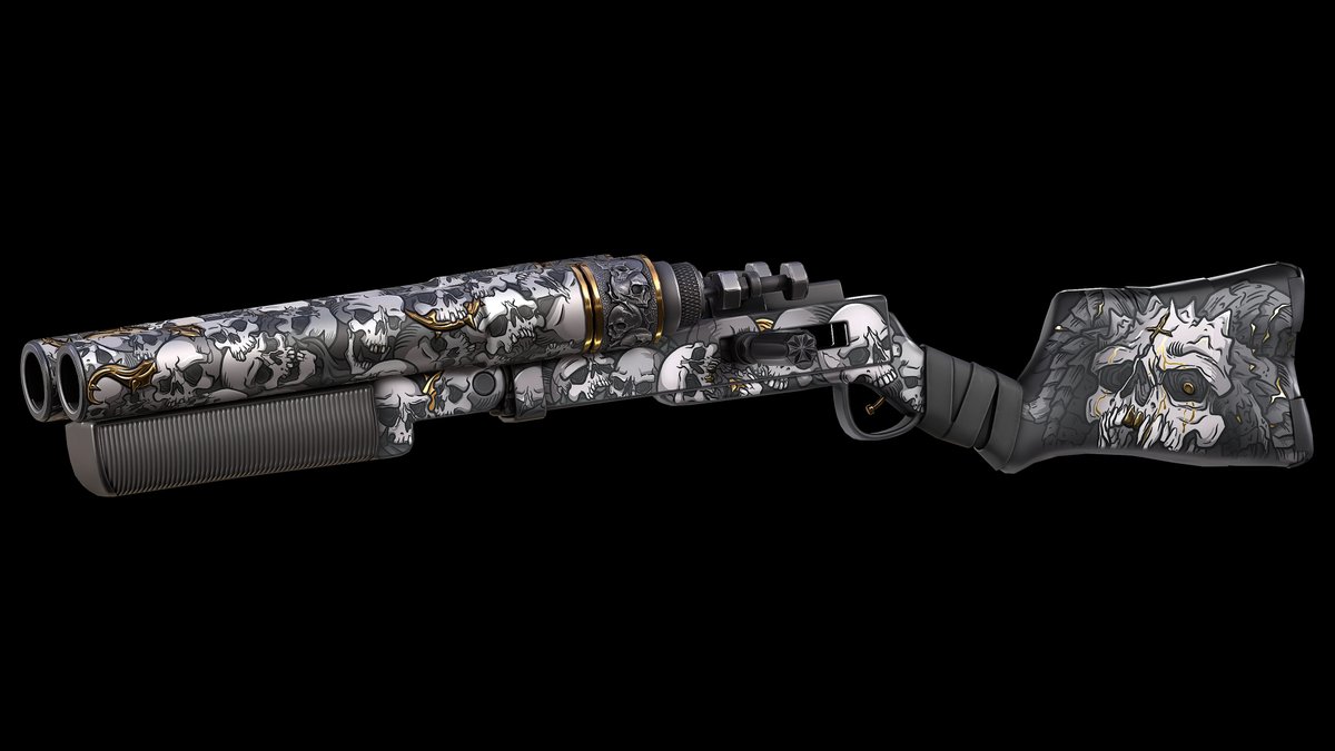 Hey everyone!
<a href="/tzimisce_lord/">𝕯𝖊𝖇 𝖔𝖋 𝕹𝖎𝖌𝖍𝖙 🦇</a>  and I are excited to reveal our new skin for the Double Barrel Shotgun: Dominus Mortis.
Hope you’ll like it ☠️
LINK: steamcommunity.com/sharedfiles/fi…

<a href="/Helkus/">Helk</a> 
<a href="/gerrmanman/">ThatGermanGuy</a> 
<a href="/HedgesnVideos/">Hedge</a> 
<a href="/playrust/">Rust</a> 
<a href="/FcpnchStds/">facepunch</a>