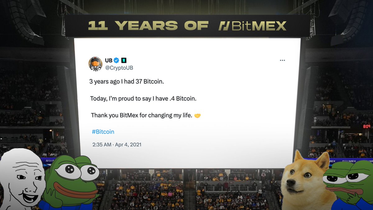 BitMEX's tweet image. Less than a week till the big day - the saying scared money don’t make money was created for BitMEX traders. 🤝

#LegendaryBitMEXTweets, day ✋ - how’s your risk appetite? Do you enjoy a ride on the wild side?