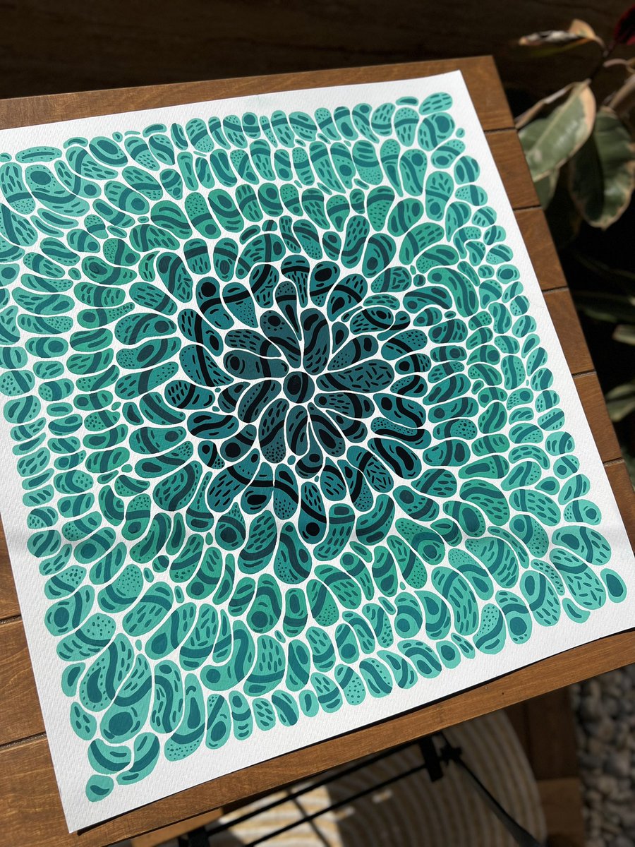 gm + Happy #TEZOSTUESDAY 
———————————————————
📣 Only 1 left 

Whispers of the Forest

01/10 ed 
10 XTZ 
Size: 45 * 50 cm 
Gouache on paper