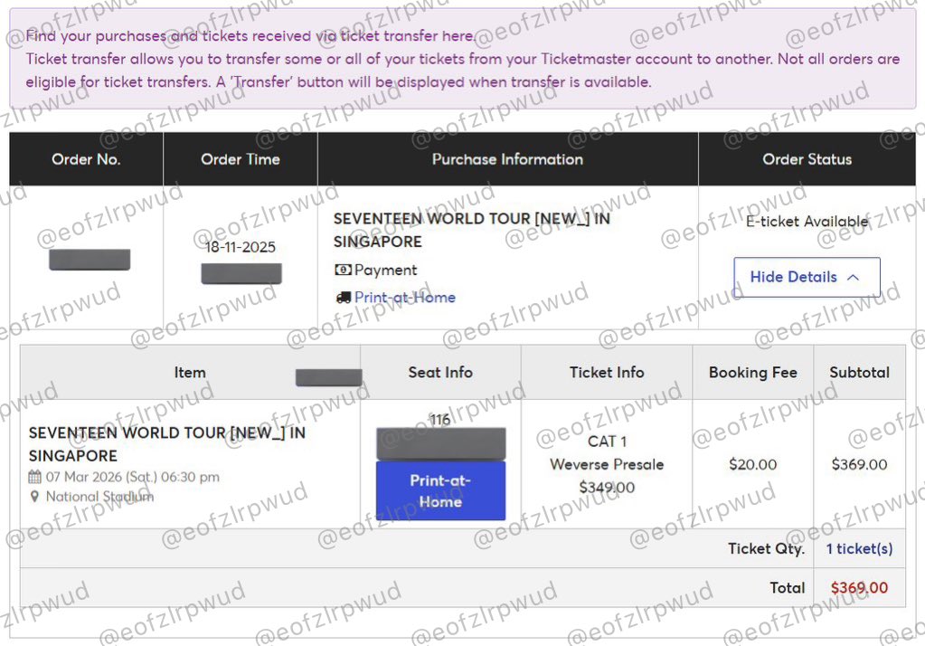 eofzlrpwud's tweet image. SEVENTEEN WORLD TOUR [NEW_] IN SINGAPORE
세븐틴 싱가포르 싱가폴 콘서트 해투 해외투어 선예매 성공
#티켓마스터 #ticketmaster
