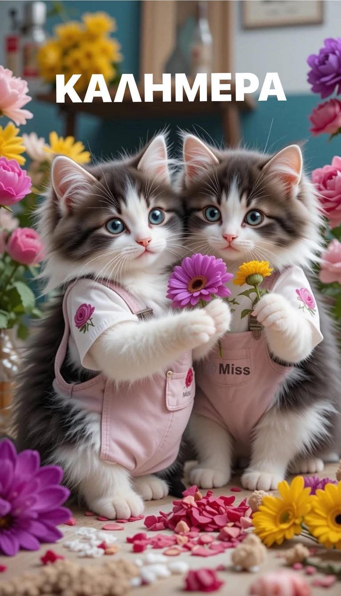 Καλημέρα όμορφη και χρωματιστή 🐈💛💛