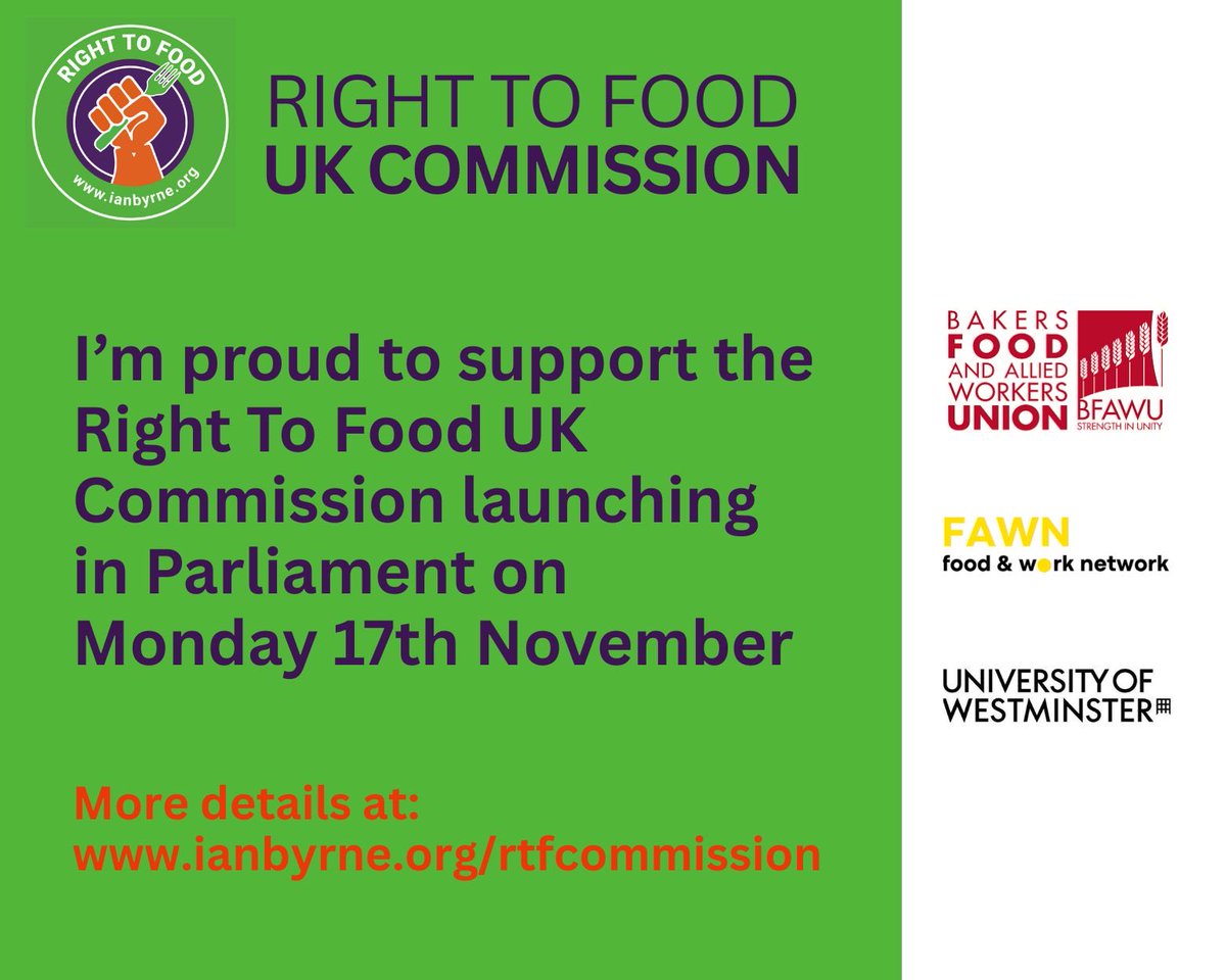 Please help to show and share yr support for the #RightToFood UK Commission