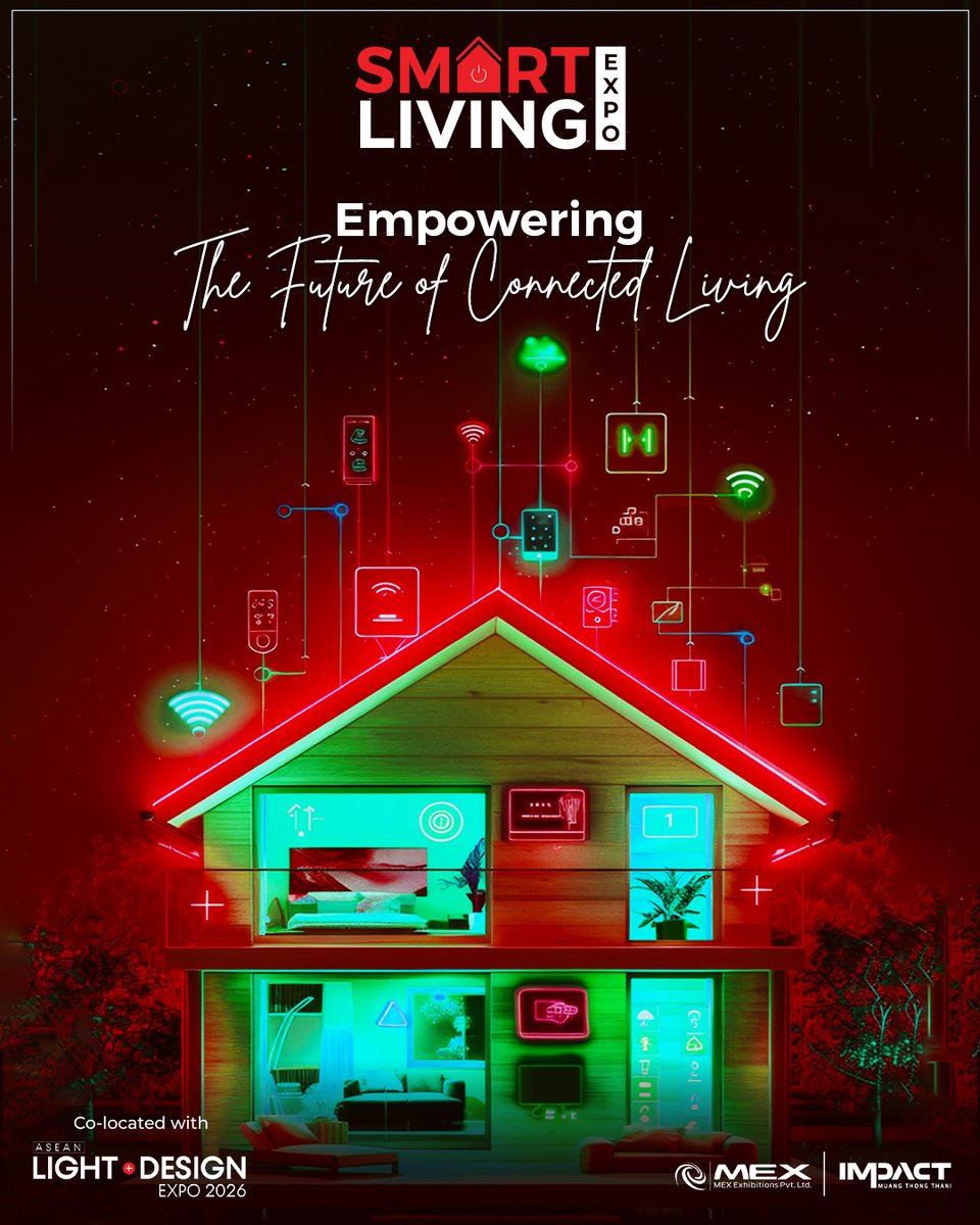 smartliving_th's tweet image. Empowering the future of connected living, where innovation, design, and sustainability converge. From intelligent homes to automated buildings.

👉𝐒𝐡𝐨𝐰 𝐈𝐧𝐟𝐨:
📍IMPACT Exhibition Centre,Bangkok,Thailand

#Smartlivingexpothailand #ASEANLightDesign #LightingDesign #Expo2025