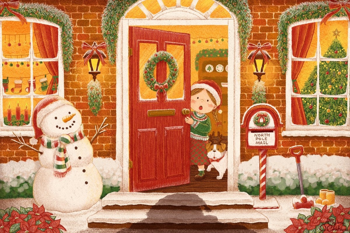 🎅🏻🔔🎄
#クリスマスイラスト
#illustration #Christmas