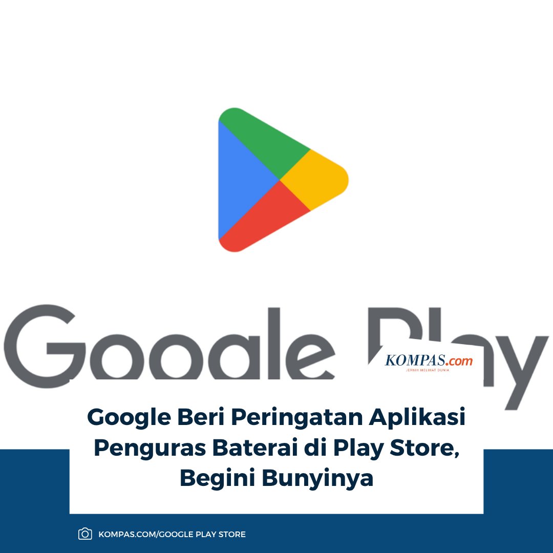 KompasTekno's tweet image. Waspada! Mulai sekarang, Google akan memasang alarm keras di Play Store bagi aplikasi yang terbukti boros baterai. Cari tahu label peringatan seperti apa yang harus diwaspadai agar daya ponsel tetap awet.

Baca di sini: tekno.kompas.com/read/2025/11/1…

~TR #Google #PlayStore