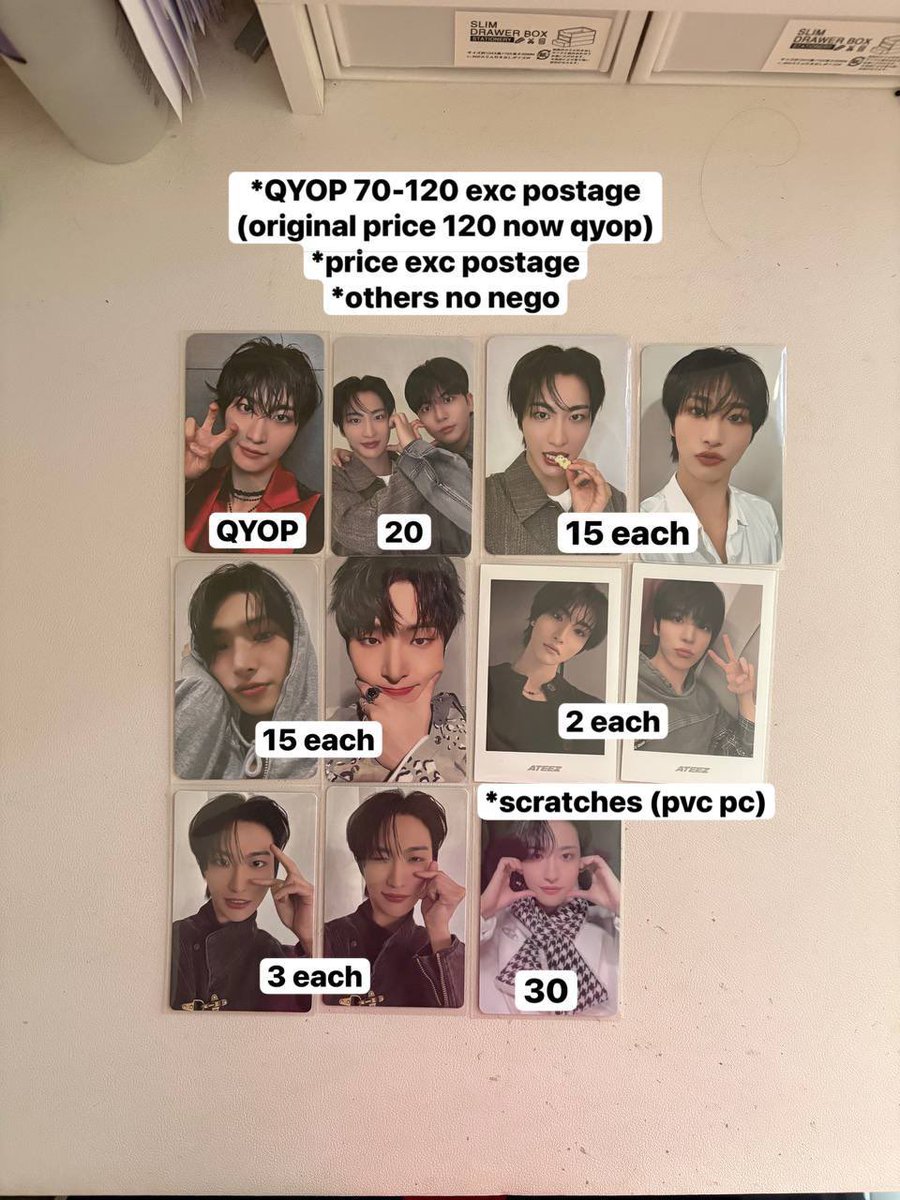 jmstrawberryy's tweet image. [WTS]
🍀price and details in pic
‼️price exc postage 
‼️ALREADY REDUCED PRICE FROM THE PRICE THAT I BOUGHT
‼️scratches see under light only 
✅on hand
❌sensitive buyer/nego
💌postage 
WM RM8| EM RM16.50

DM TO BUY
#pasarATEEZ #pasarATEEZmy #pasarATINY