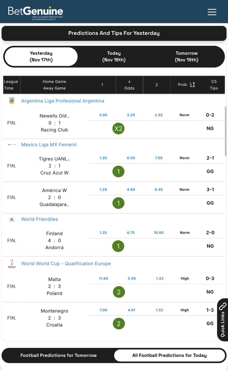 Another clean sweep. Back-to-back accurate predictions. 💚🔥