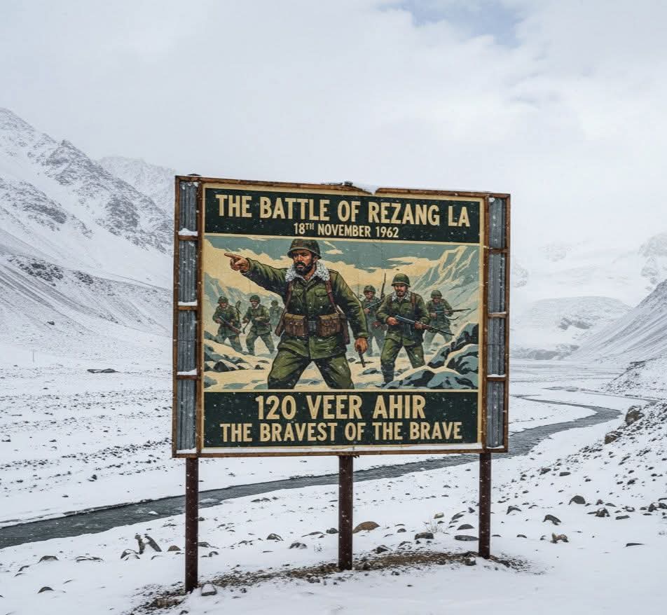 When you want to define Heroism, gallantry, raw courage, supreme sacrifice in one word - it's "Rezangla".