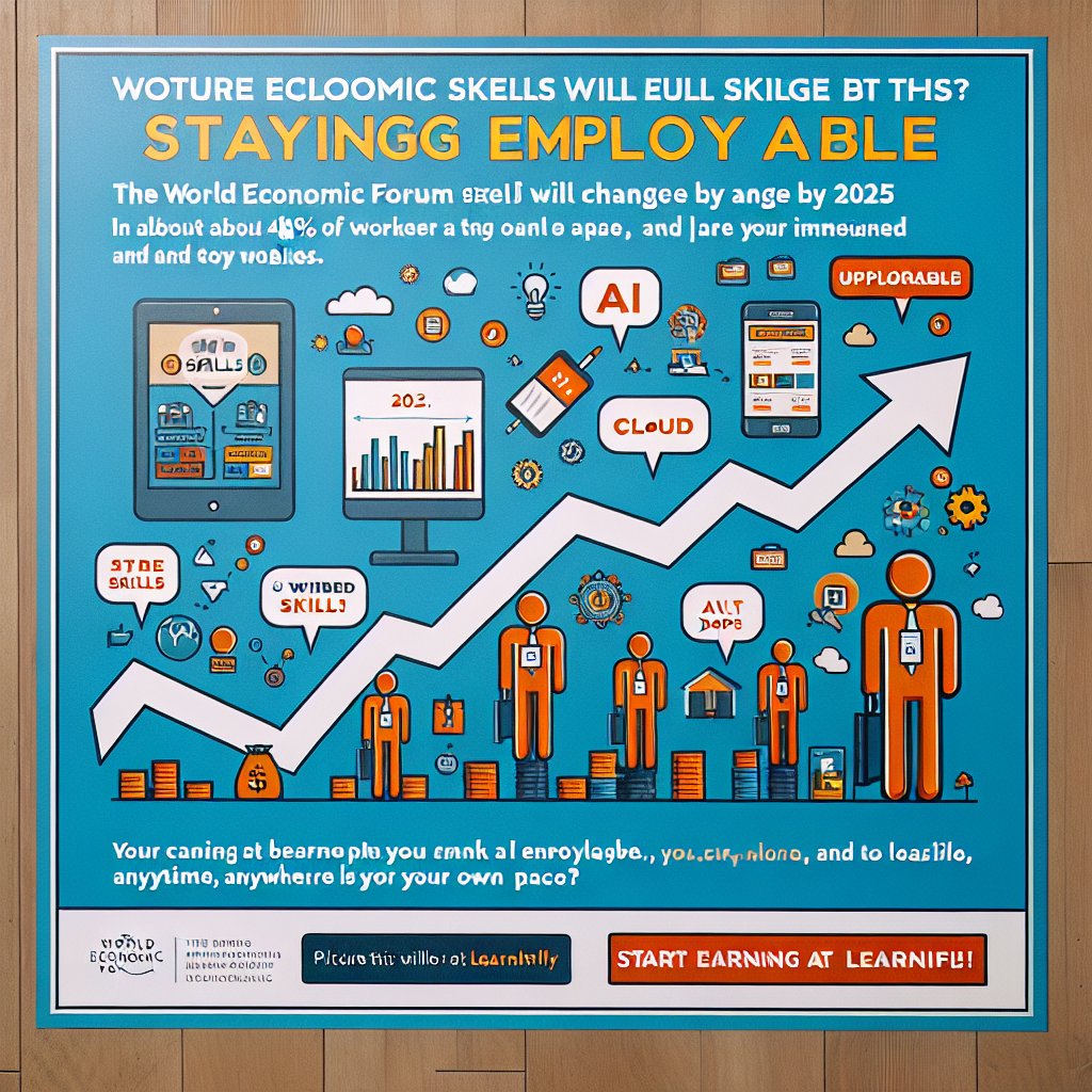 learnfly's tweet image. Stay employable in 2025 and beyond 📈 WEF says 44% of workers’ skills will change by 2027. Upskill with Learnfly in AI, Cloud, Data, DevOps, and more—anytime, anywhere, at your pace. Start learning: learnfly.com 🚀 #Learnfly #Upskill #AI #Careers