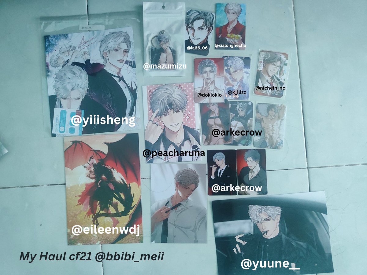 My Haul cf21 (LADS only)

Artist © Tag : <a href="/rxdchill/">Rei 🍜 Comms Closed</a>, <a href="/xiaolonghecha/">小龍喝茶RIOU❄️ 🐦‍⬛🍎</a>, <a href="/Miuvle_Art/">Miuvle 🔮Art Raffle🔮</a>, <a href="/nichein_nc/">nichein!</a>, <a href="/dokiokio/">dokiokio @ COCOMA4 C16</a>, <a href="/k_illzz/">zaire ᯓᡣ𐭩 || COCOMA A-87</a>, <a href="/moscheeks/">MO | Busy</a>, <a href="/aochiorta/">aochi 🔜 CQ9 G71-72 (SUN)</a>, <a href="/zeracaeli/">Zera 👾🔜 Hanami Market C4</a>, <a href="/mchii0/">Mchii🌟 || CQ9, Animaga Sydney</a>, <a href="/BRWLVS/">BEER</a>, <a href="/Yoph01/">Yy001_Yoph | CF21 (N14-ab N13-b) After Sale OPEN</a>, <a href="/magajinen/">baby sister terra🦢 working on cmms</a>, <a href="/la66_06/">Name cannot be blank</a>, <a href="/peacharuna/">Haruna ₊˚⊹ᰔ 🍏</a>, <a href="/yiiisheng/">ᯓ ✈︎ baby sister YiYi 🐉 | 久益盛 · 插画 |</a>,  <a href="/yuune___/">Yuune 🔜 Hanami Market 🌸</a>, <a href="/eileenwdj/">Eileen Widjaja | comic & cover artist</a>, <a href="/arkecrow/">Feasla</a> , @ mazumizu(only ig)